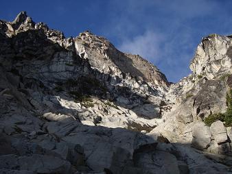Argonaut Peak from the endless granite south gully