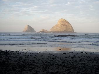 Three Arch Rocks at sunrise