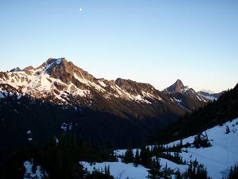 Burnt Boot Peak and Mount Thomson