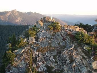 TNAB on middle summit of Guye Peak