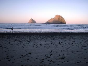 Sunrise on Three Arch Rocks