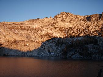 Enchantment Peaks summit from Perfection Lake