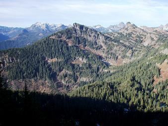 Dungeon Peak from Mount Margaret