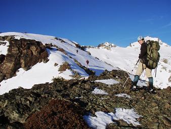 Yana on SW ridge of Mount Daniel