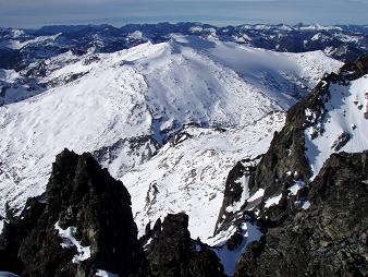 Mount Hinman from the summit of Mount Daniel