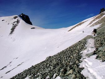 Looking back at Mount Daniel