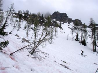 On the way up to the Blue Lake Peak col