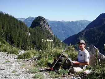 On the logging road in the Gifford Lakes valley