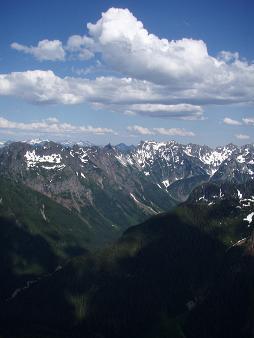 Monte Cristos from Del Campo Peak