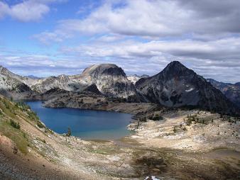 Upper Ice Lake and Spectacle Buttes