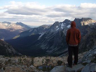 Looking down the Ice Creek drainage.