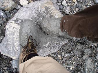 After escaping the glacier quicksand