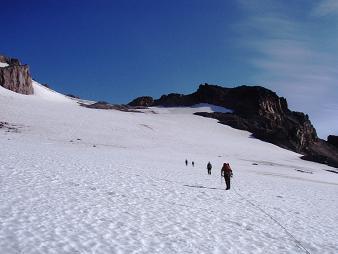 Ascending the Gerdine Glacier