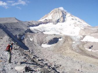 Mount Hood over Eliot Canyon