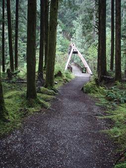 CCC bridge at the Middle Fork Trail Head