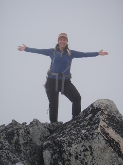 On the summit of Courtney Peak