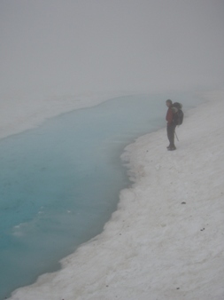 Melt at the edge of Gem Lake