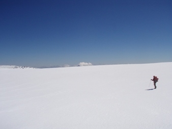 The summit crater