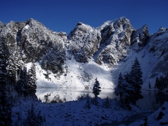 Hurricane Peak over Boulder Lake