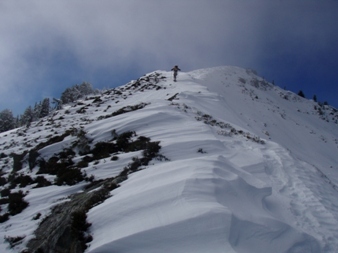 I said, "It would be a better photo op if someone was up there". Iron said, "OK, I'll run up.". Then he did.