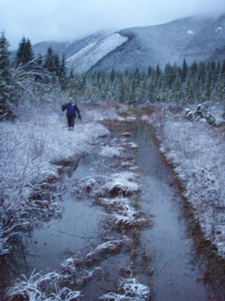 The Sunday Lake road/trail was a marsh