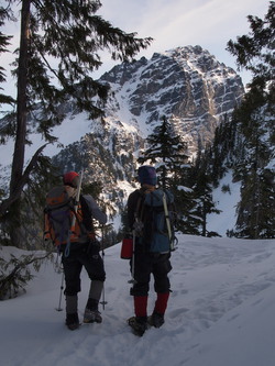 Our first view of Sloan Peak