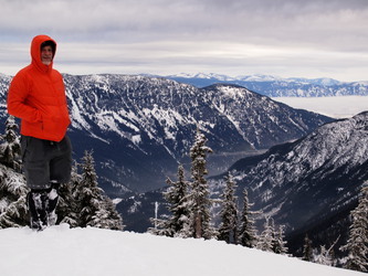 On the summit looking east down the Yakima Valley.