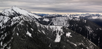 The rolling NE arms of Jim Hill Mountain.