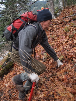 The first few hundred vertical feet were pretty steep.