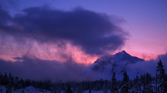 Mount Shuksan from the Mountaineer's Baker Lodge (where we spent the night).