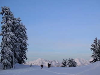 Mount Larrabee, The Pleaides, and Goat Mountain from Austin Pass