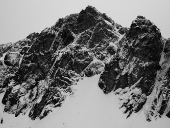 The NW face of Snoqualmie Mountain from point 5,360