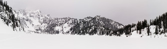 Mount Roosevelt and Snow Lake from our snack spot on the lake.