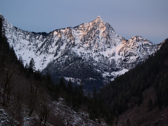 Hall Peak from the Perry Creek trail.