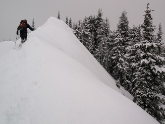 This is either the summit of Humpback Mountain or the false summit, it was hard to tell.