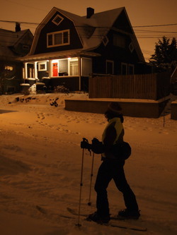 The House with the Glowing Red Door.