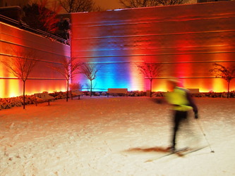 Lindsay cruising through Counterbalance Park.