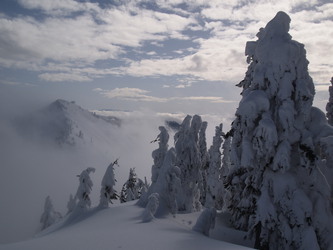 Granite Mountain from summit of West Granite Mountain