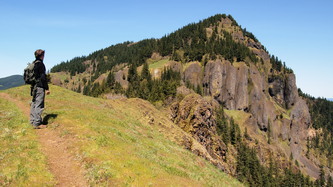 Hamilton Mountain from point 1,720' on Hamilton's south ridge