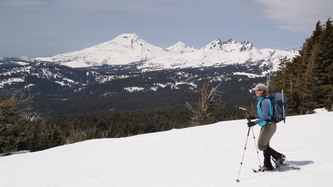 South Sister, North Sister (or Middle?), and Broken Top