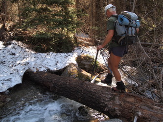 Crossing Chatter Creek.