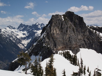 Lundin Peak's west ridge.