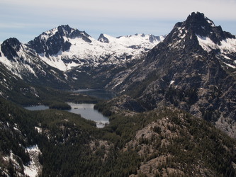 McClellan Peak and The Temple over Snow Lakes