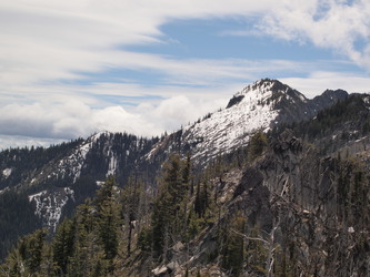 The true summit of Wedge Mountain from the false summit