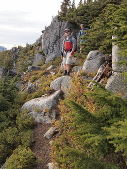 Just past the summit of Little Bandera Mountain