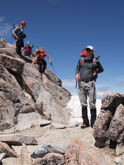 After an hour on the summit of Dragontail, we decide to climb Witches Tower too.