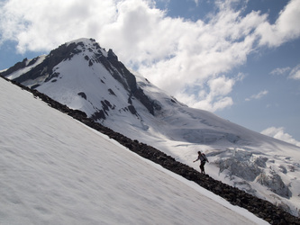 The Eliot Glacier in the background