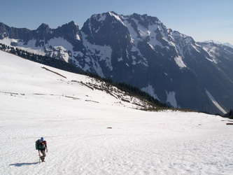 In Boston Basin, with Johannesburg Mountain in the background