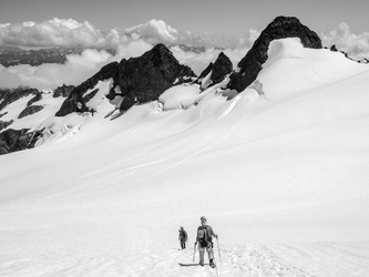 The east and middle peaks of Olympus