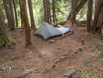 Our camp in Glacier Meadows
